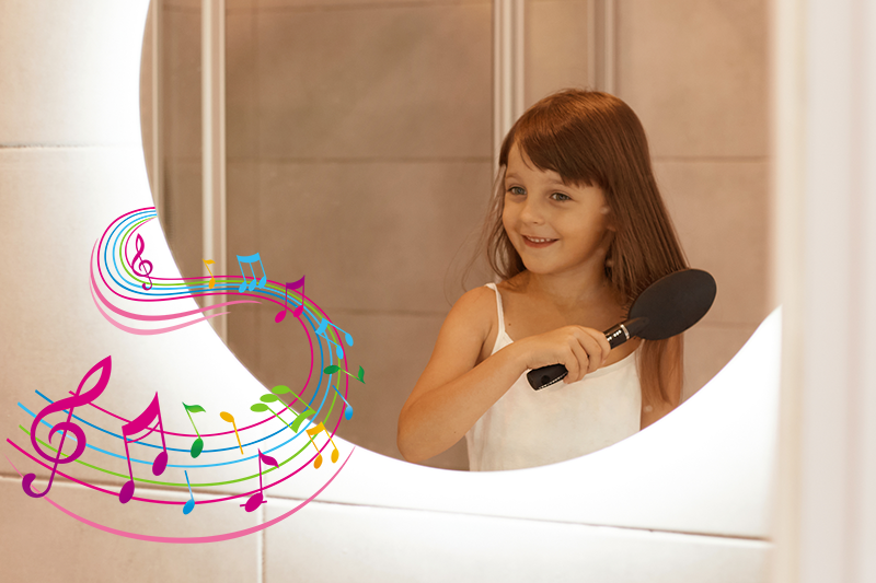 Why opt for a bathroom mirror with a built-in wireless Bluetooth speaker?