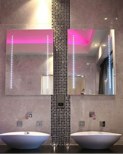 Make your bathroom pop with Rose Quartz and Serenity