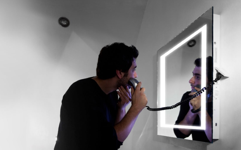 Make sure your next bathroom mirror comes with a built-in shaver socket!