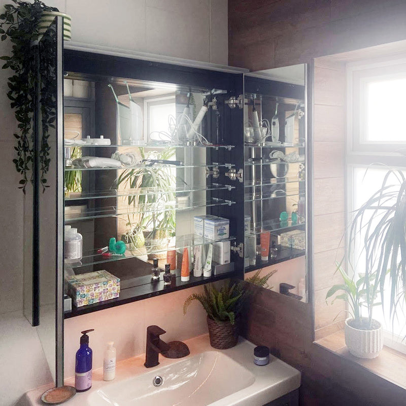 Capacious interior perfect to clobber the clutter that bathrooms acrue over time