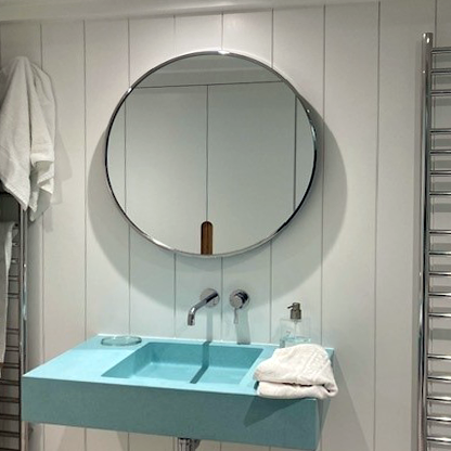 Henrietta's Chrome frame 600mm diameter shaver mirror