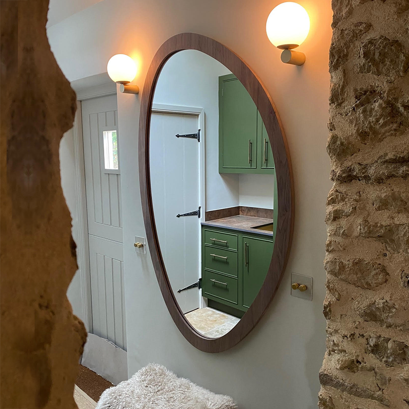 Solid American Walnut frame mirror