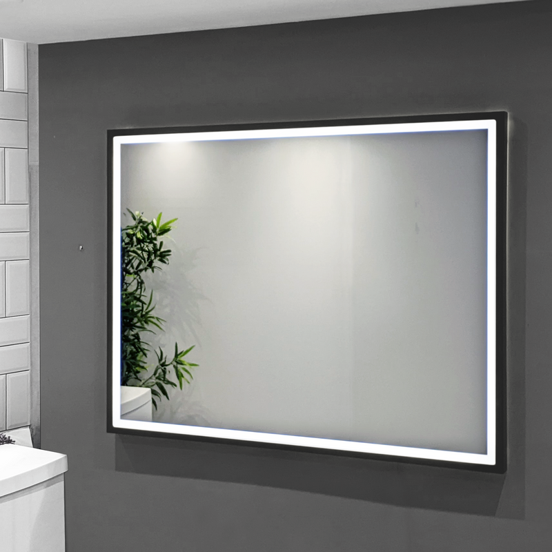 Internal LED bar lighting with a custom black painted wooden frame