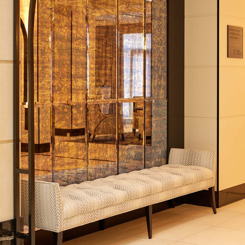 Beautiful decorative wall tiles in our Italian Blue Antique mirror