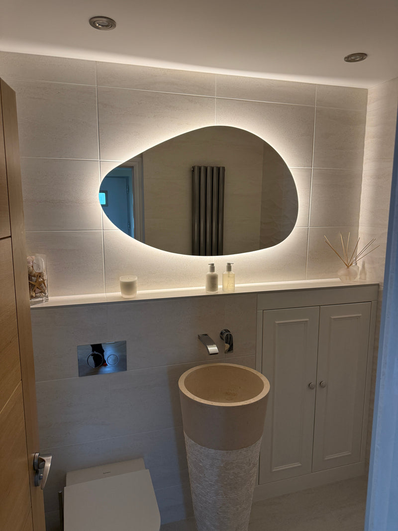 Beautiful Pebble mirror, 1200mm Wide
