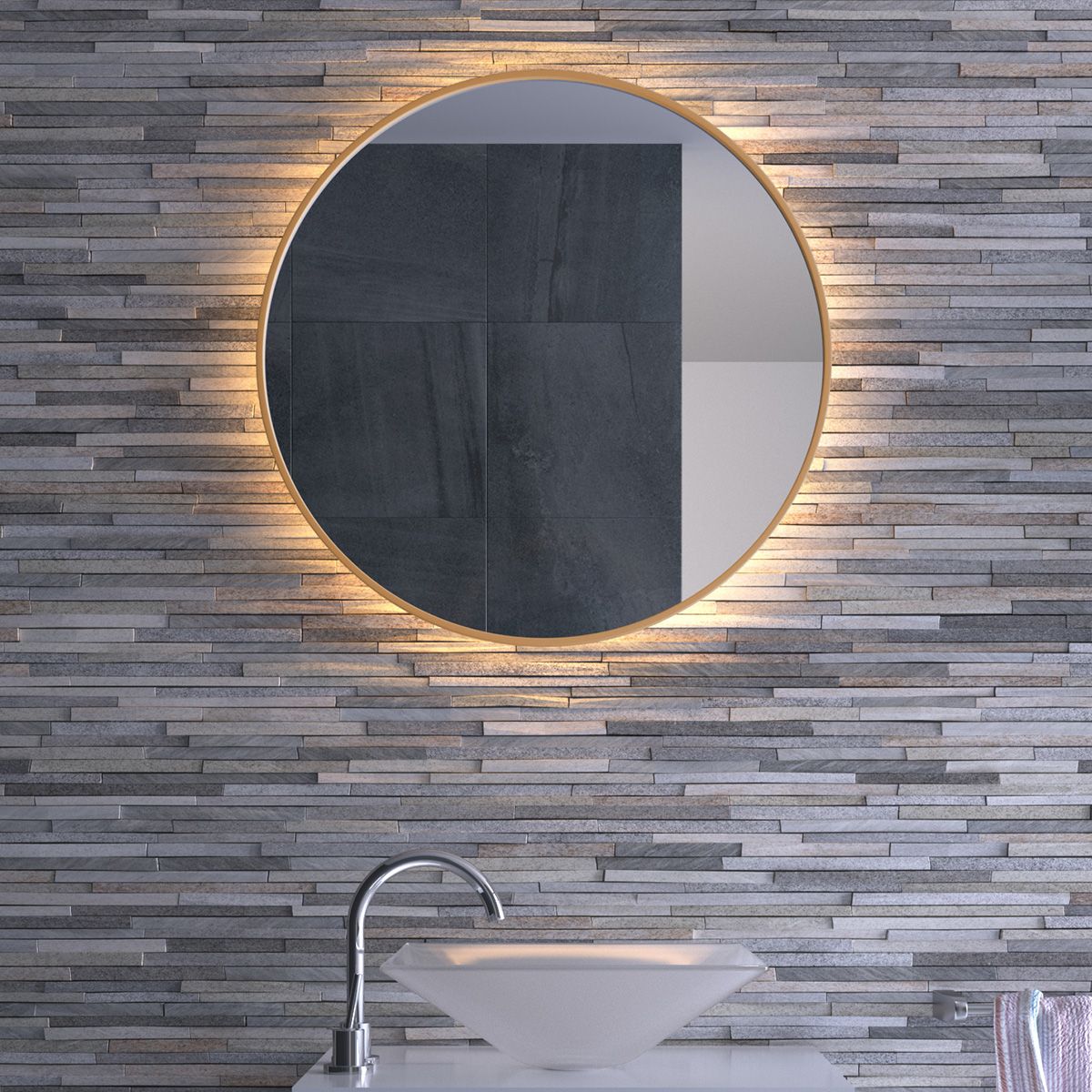 Elysius Backlit Shaver Mirror