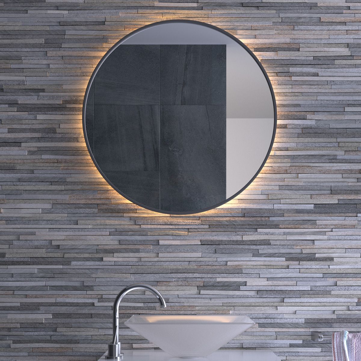 Elysius Backlit Shaver Mirror