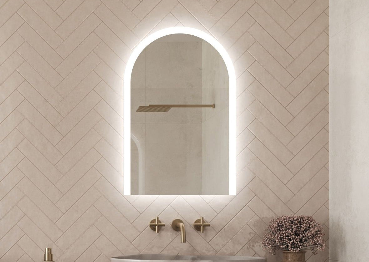 Titus Arched Edge-lit Slim Mirror