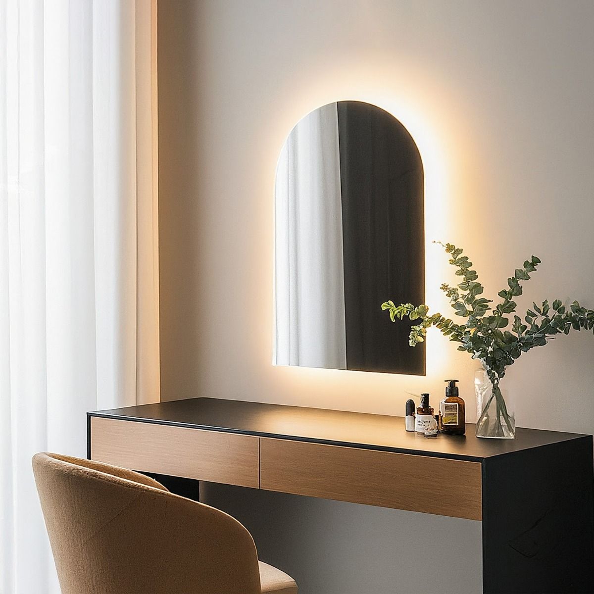 Loren Arched Backlit Vanity Mirror