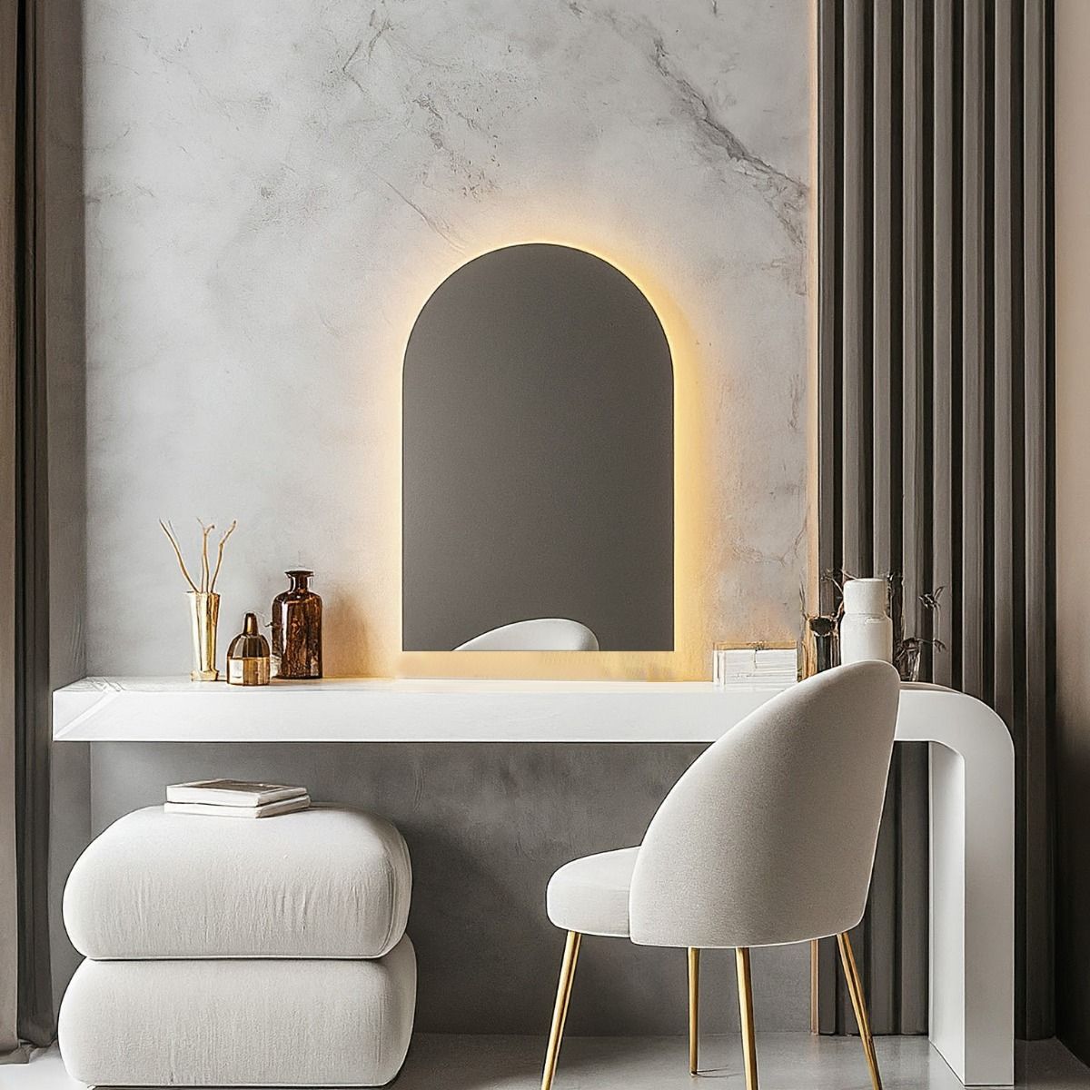 Loren Arched Backlit Vanity Mirror