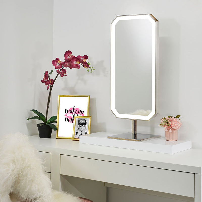 Unique design by Diamond X. Highly polished steel frame with dual colour LEDs