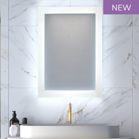 Frosted 360° Edge Lit Bathroom Mirrors - Illuminated Mirrors